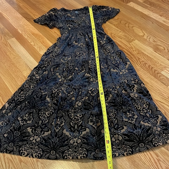 Anthropologie The Somerset Maxi Dress Velvet Edition Size XS - Picture 14 of 14